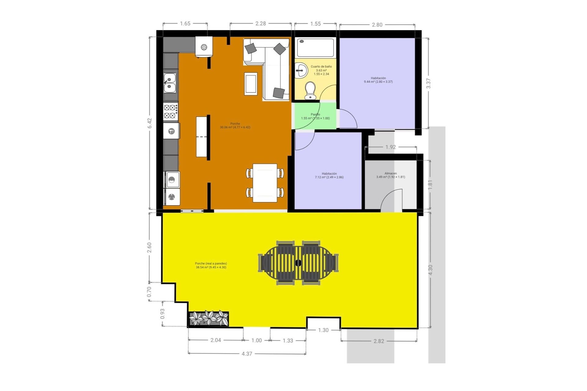 Endursala - Raðhús -
Orihuela Costa - Cabo Roig