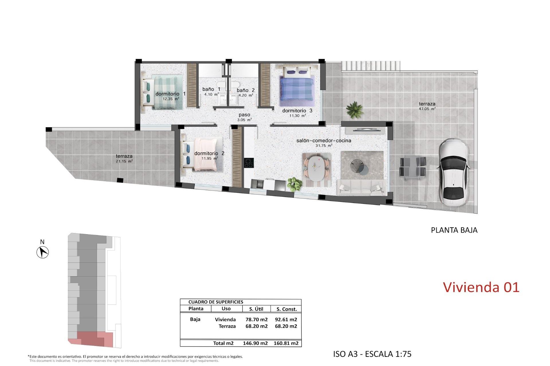 New Build - Bungalow -
Pilar de la Horadada - pueblo