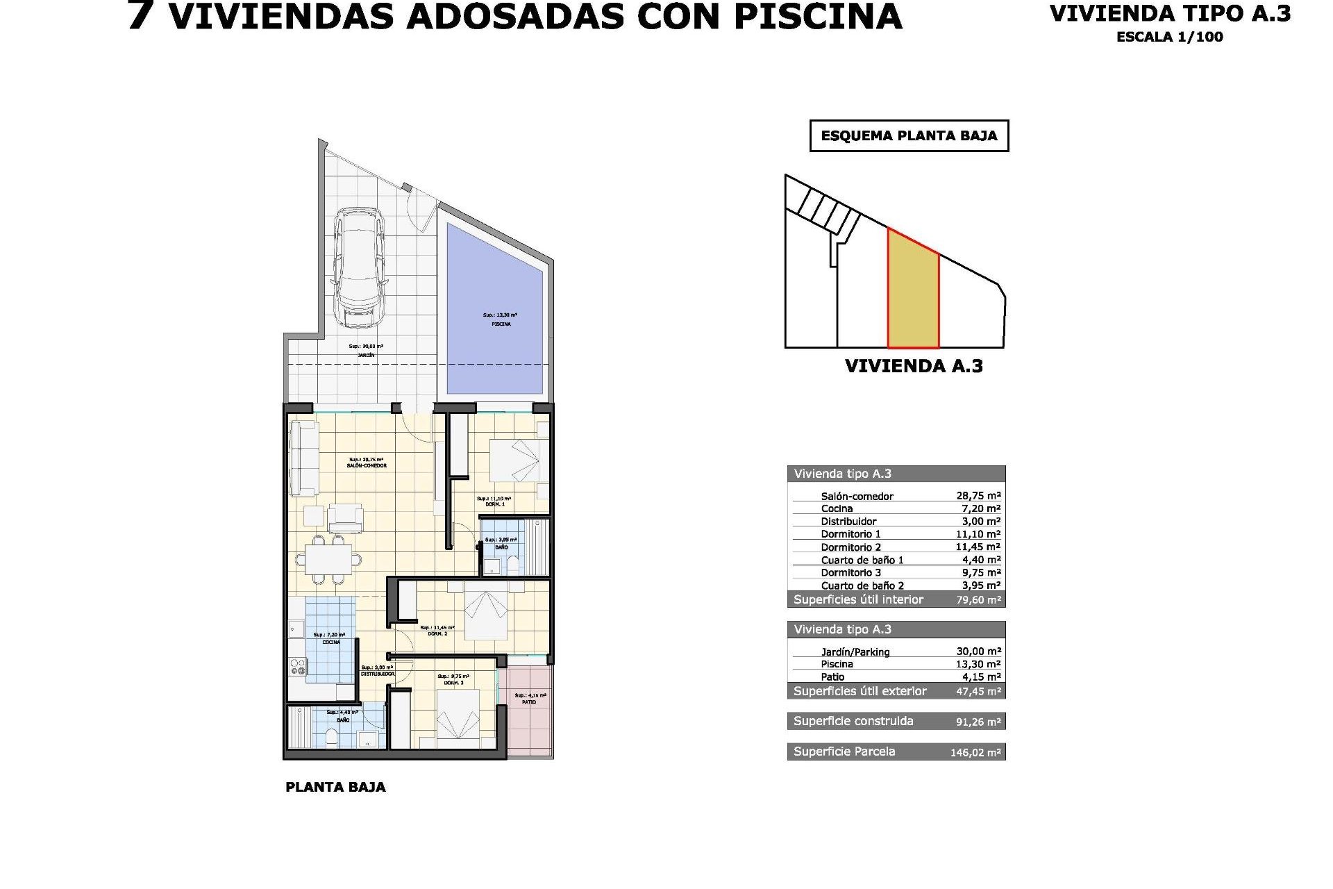 New Build - Bungalow -
Pilar de la Horadada - pueblo