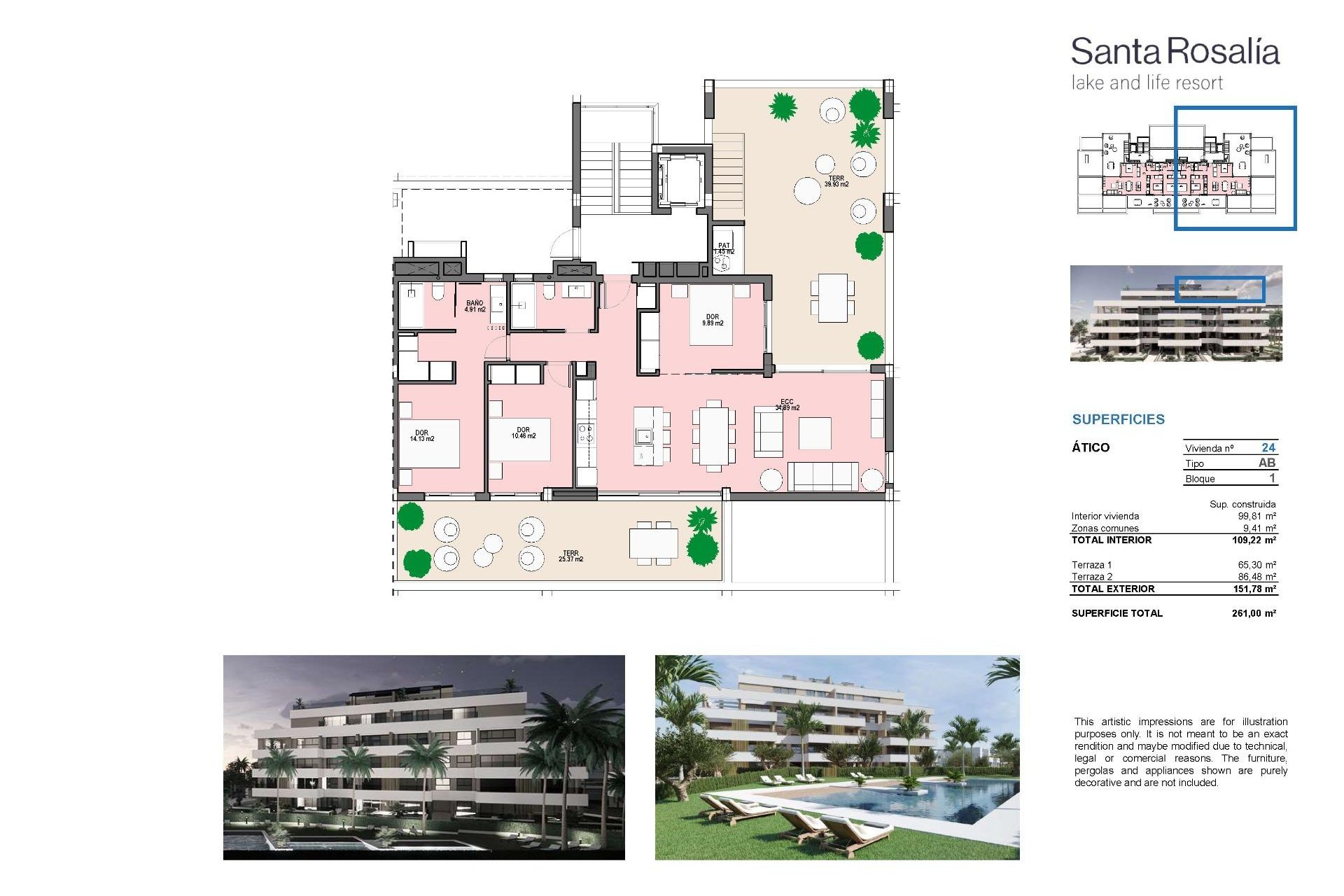 New Build - Penthouse -
Torre Pacheco - Santa Rosalia Lake and Life Resort