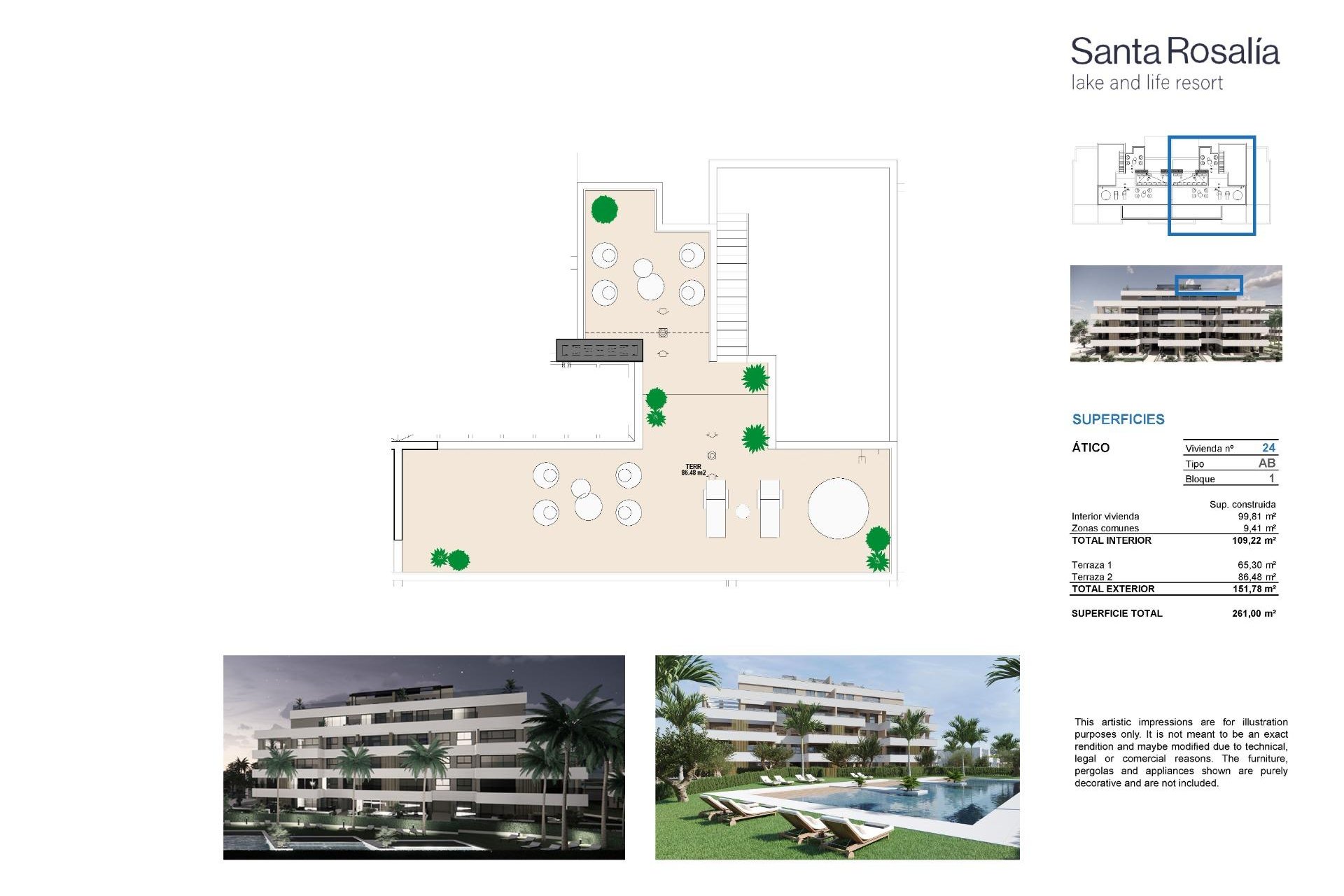 New Build - Penthouse -
Torre Pacheco - Santa Rosalia Lake and Life Resort