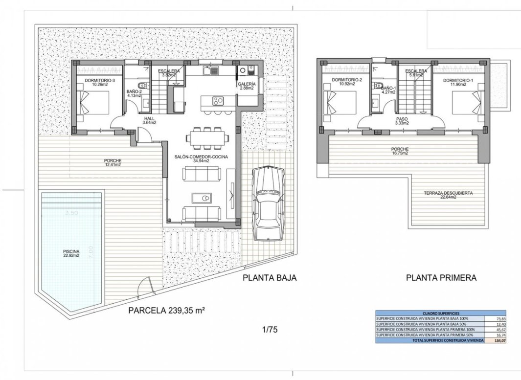 New Build - Villa -
Benijofar - Polideportivo