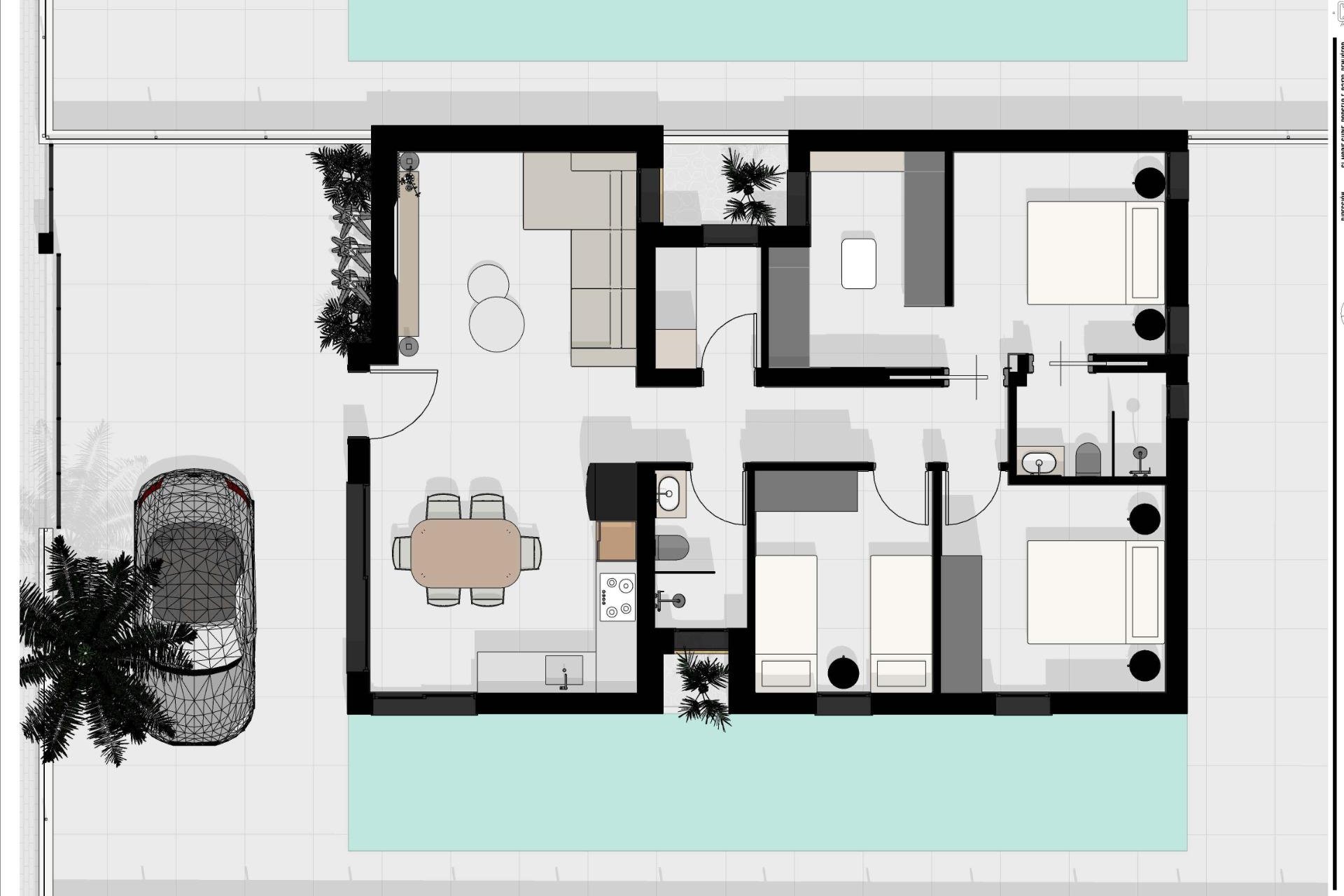 Nýbygging - Einbýlishús -
Benijofar - Urb. Monteazul