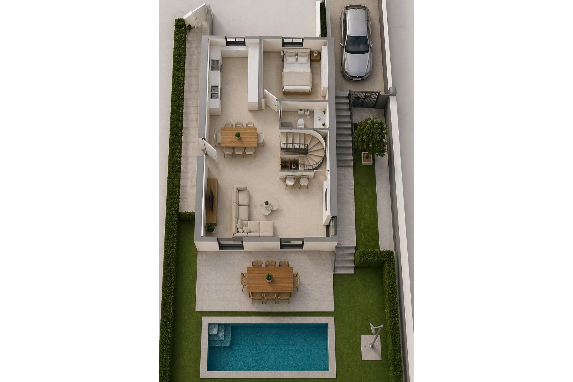 Nýbygging - Einbýlishús -
Mazarron - Country Club