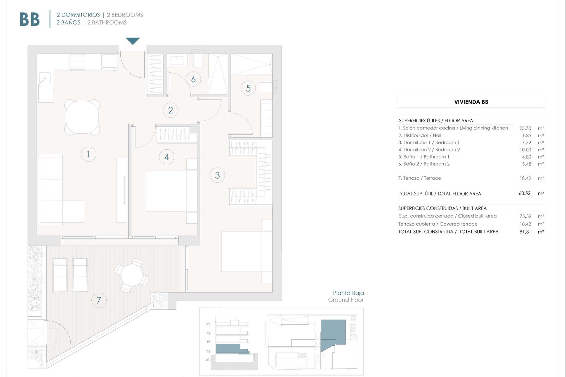 Nýbygging - Íbúð á jarðhæð -
Benijofar - Pueblo