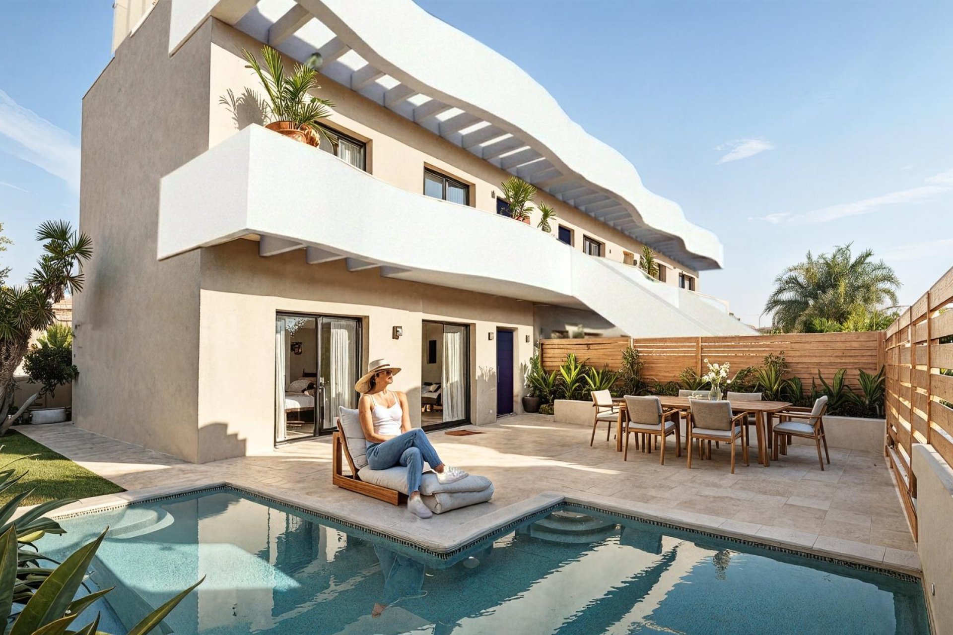 Nýbygging - Raðhúshæð -
Pilar de la Horadada - parques de Andromeda