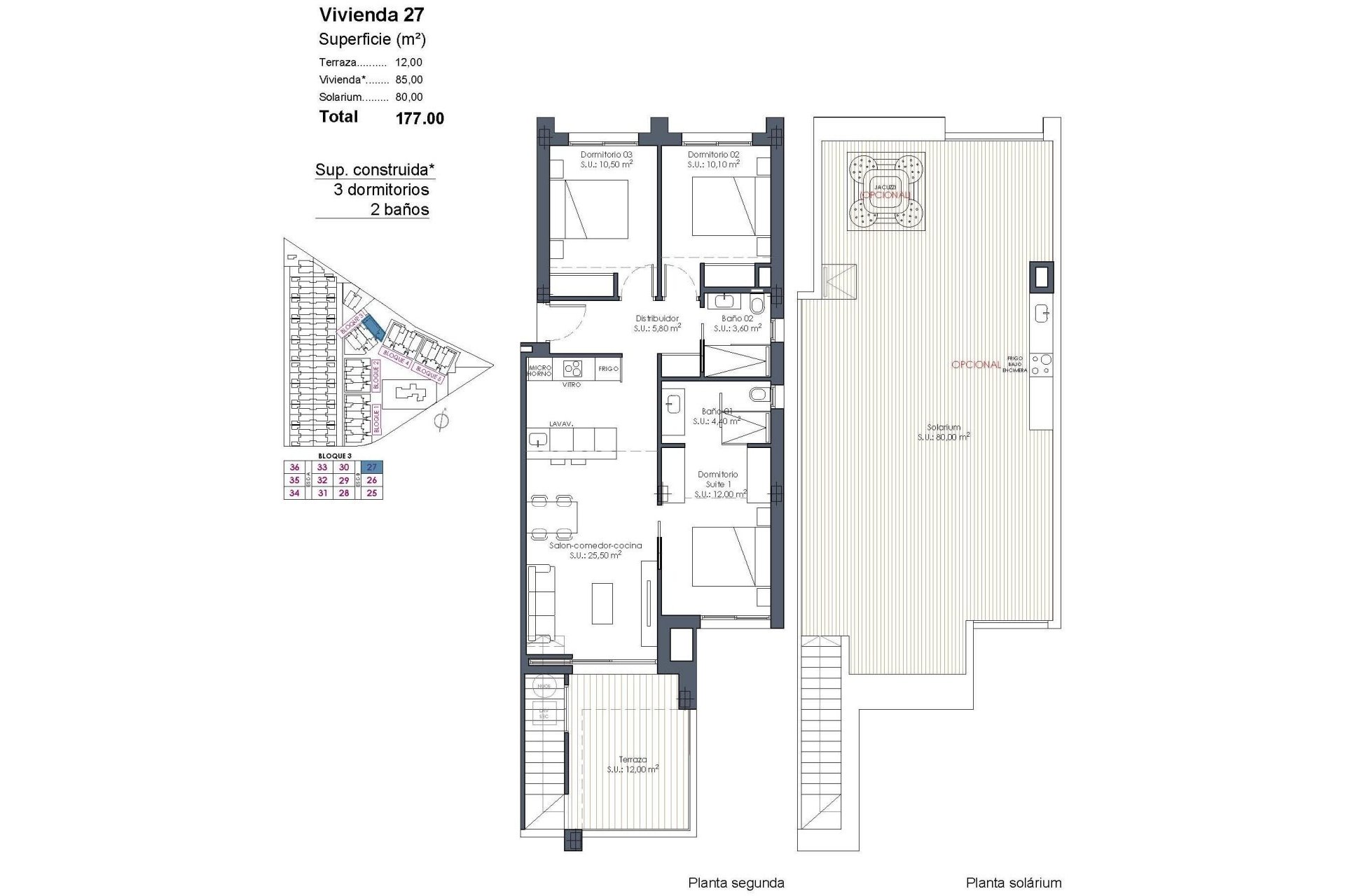 Nýbygging - Þakíbúð -
Los Alcazares - Serena Golf