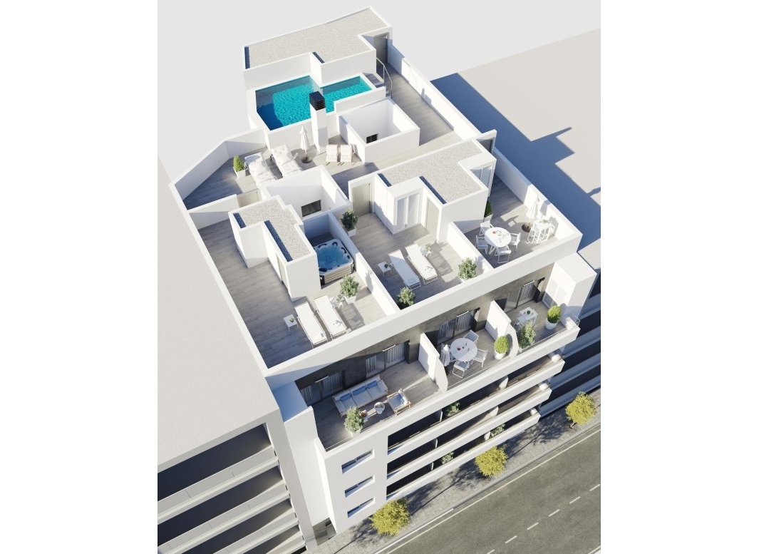 Nýbygging - Þakíbúð -
Torrevieja - Centro
