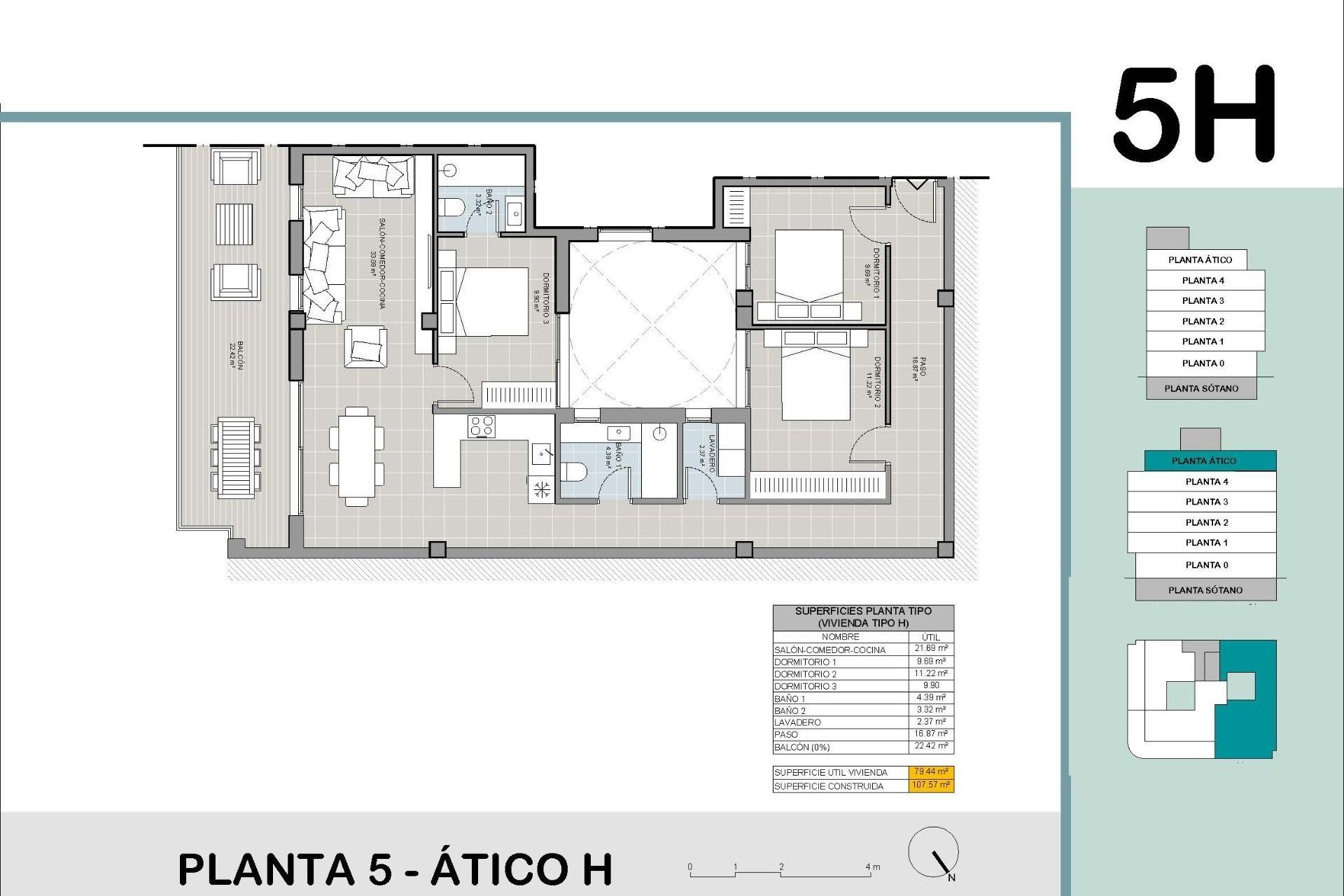 Nýbygging - Þakíbúð -
Torrevieja - El acequión