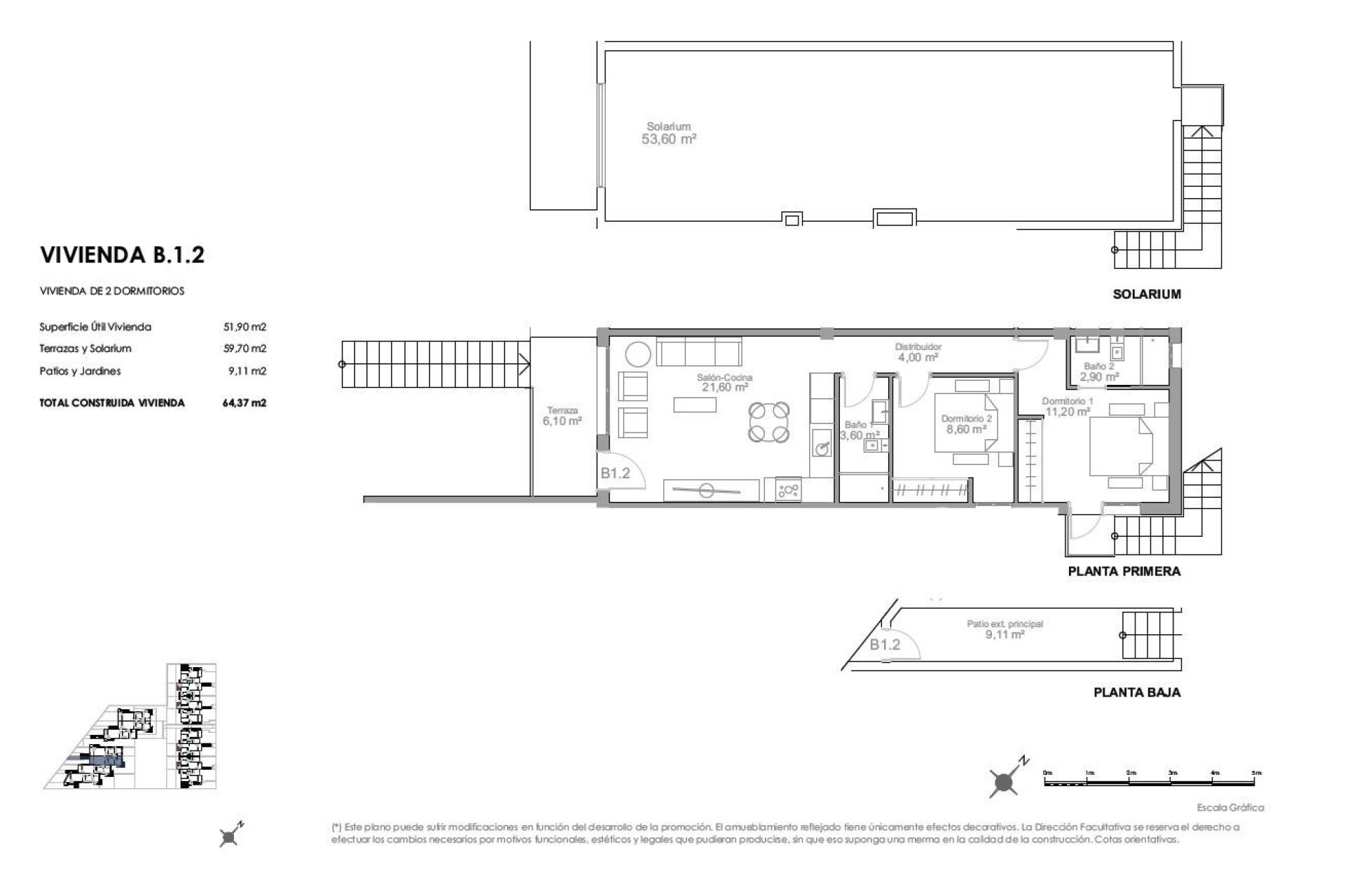 Nýbygging - Top Floor Bungalow -
Puerto de Mazarron - Playa Negra