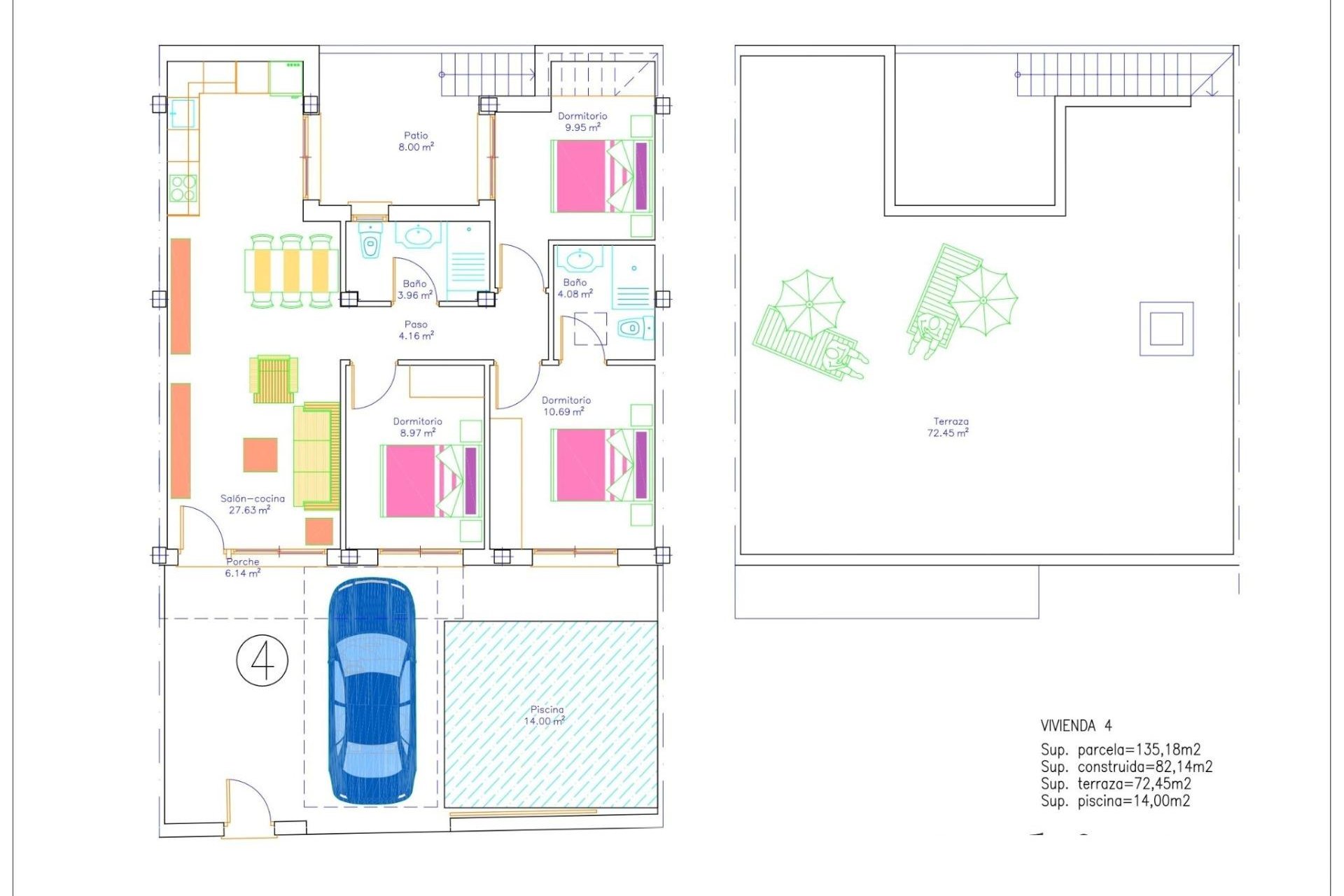 Obra nueva - Adosado -
Avileses