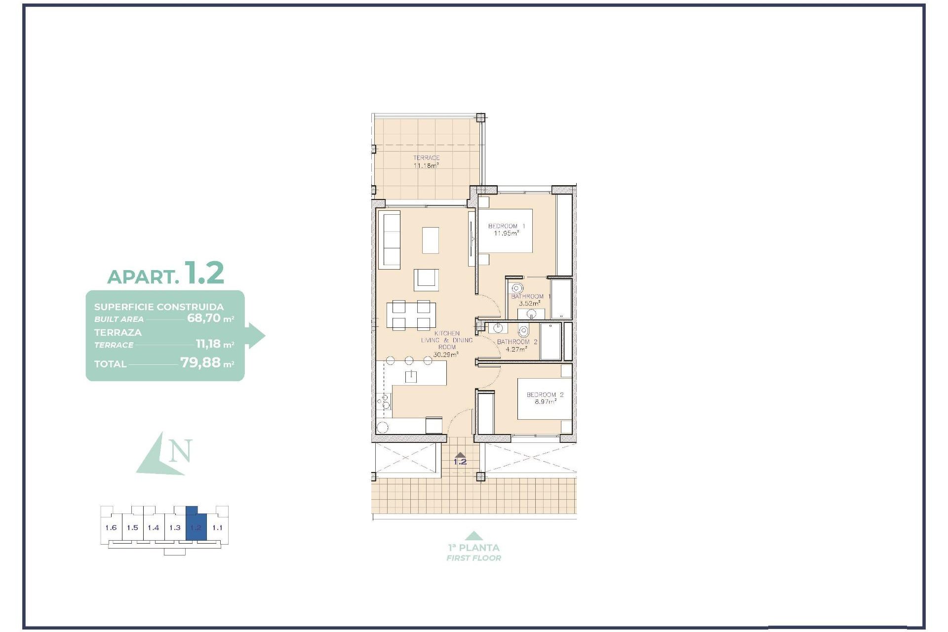 Obra nueva - Apartamento / piso -
Los Alcazares - Serena Golf