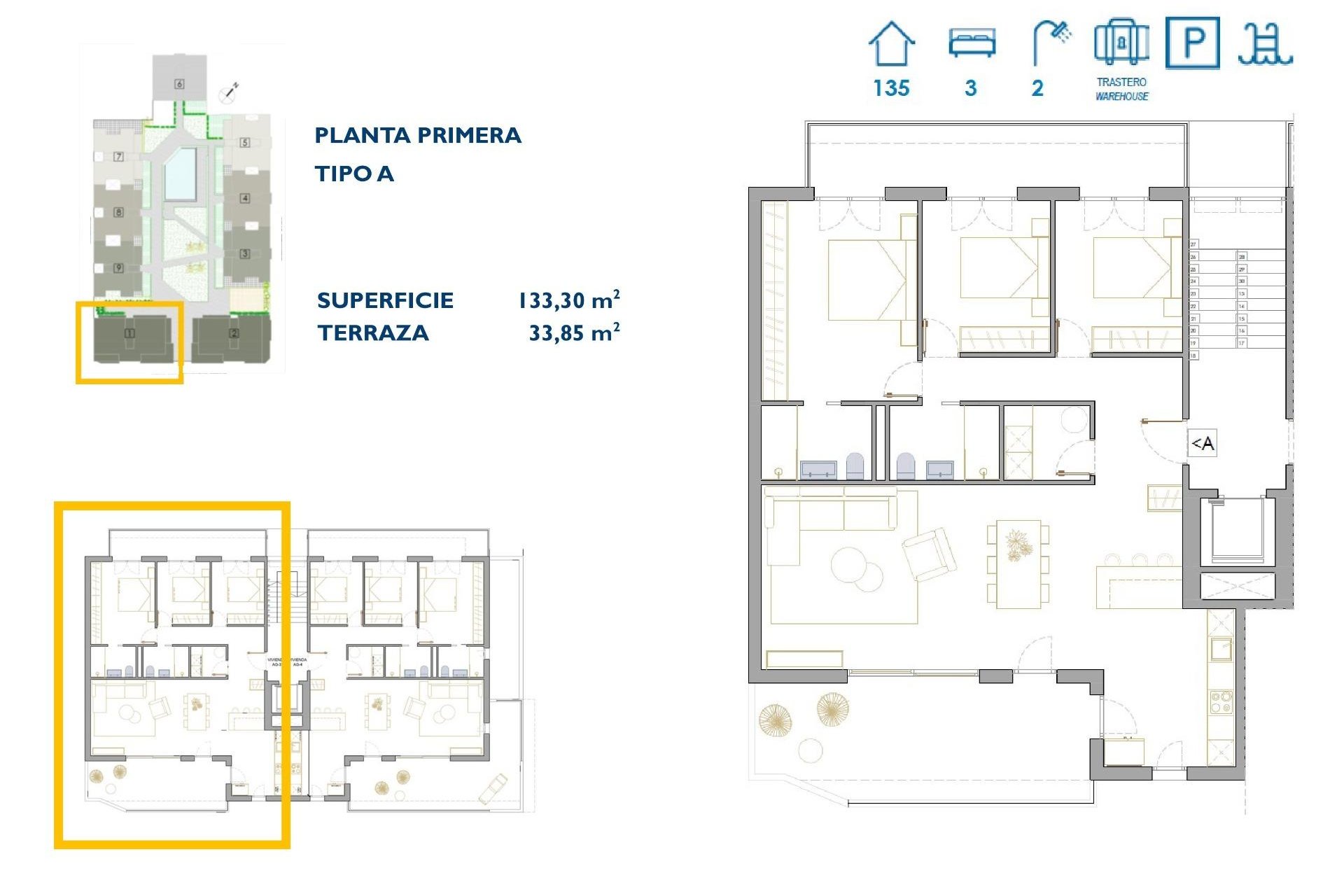 Obra nueva - Apartamento / piso -
San Pedro del Pinatar - Pueblo