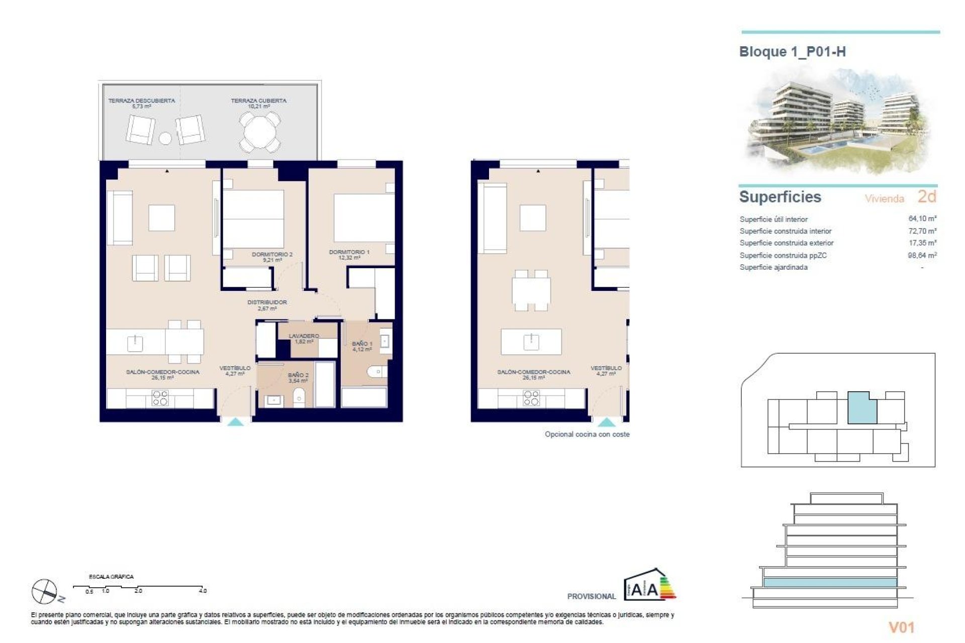 Obra nueva - Apartamento / piso -
Villajoyosa - Playa del Torres