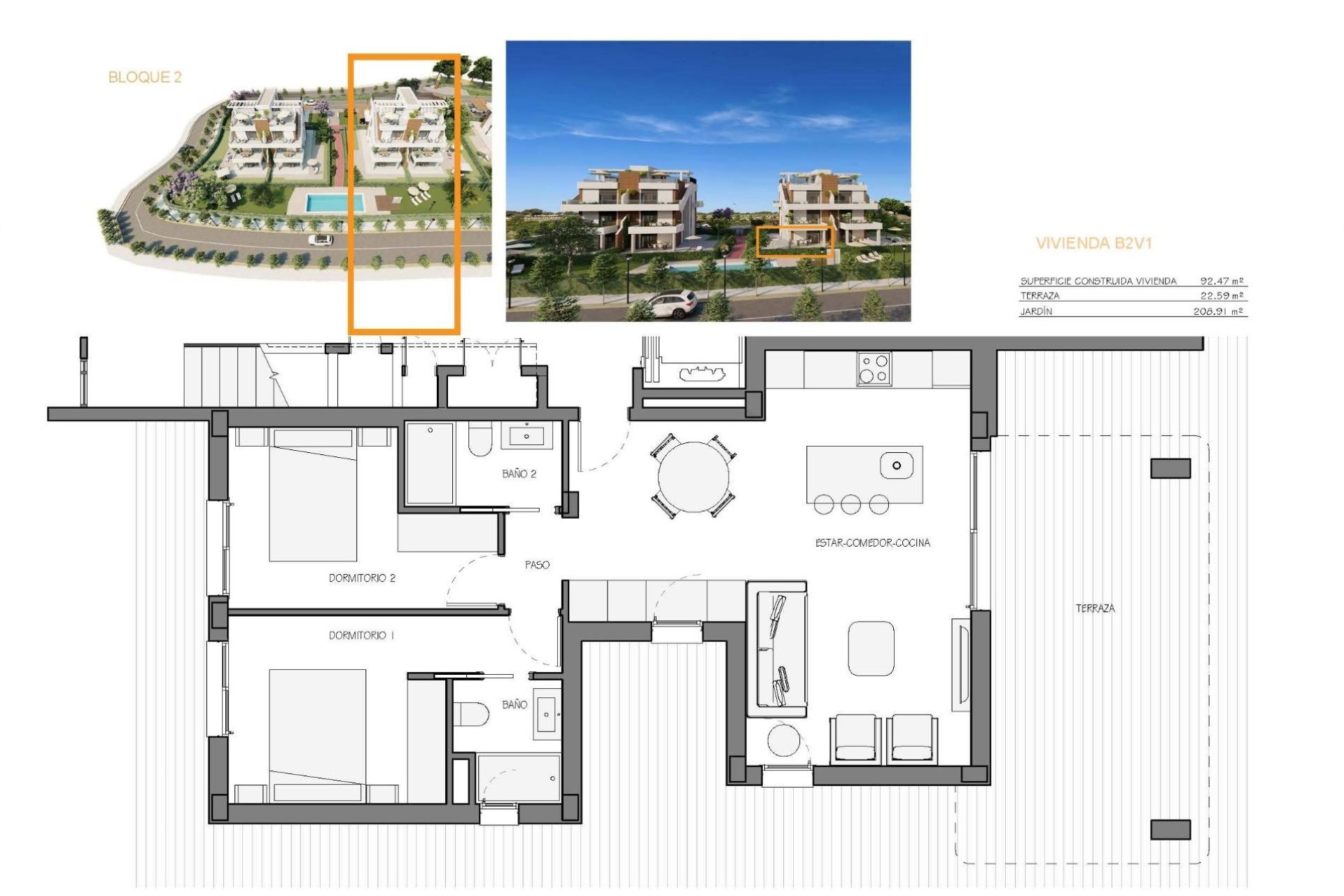 Obra nueva - Apartamento planta baja -
Fuente Álamo - Hacienda del Alamo