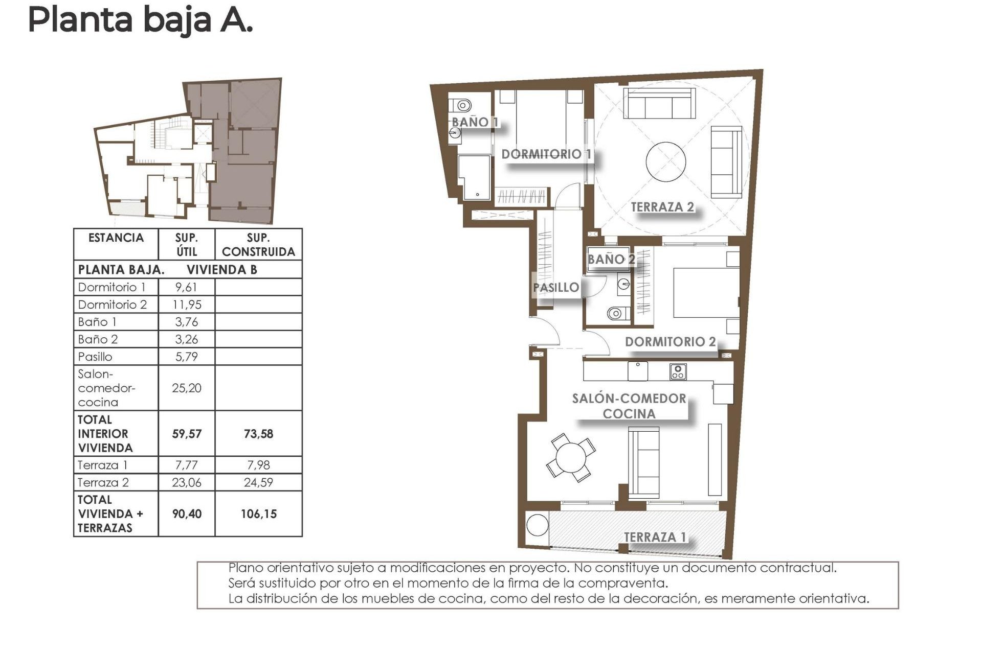 Obra nueva - Apartamento planta baja -
Torrevieja - Playa de El Cura