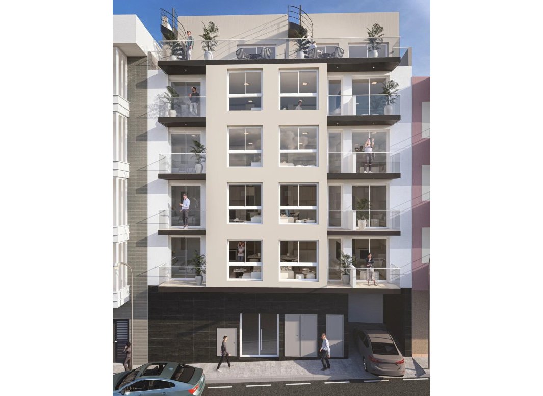 Obra nueva - Apartamento -
Torrevieja - Centro
