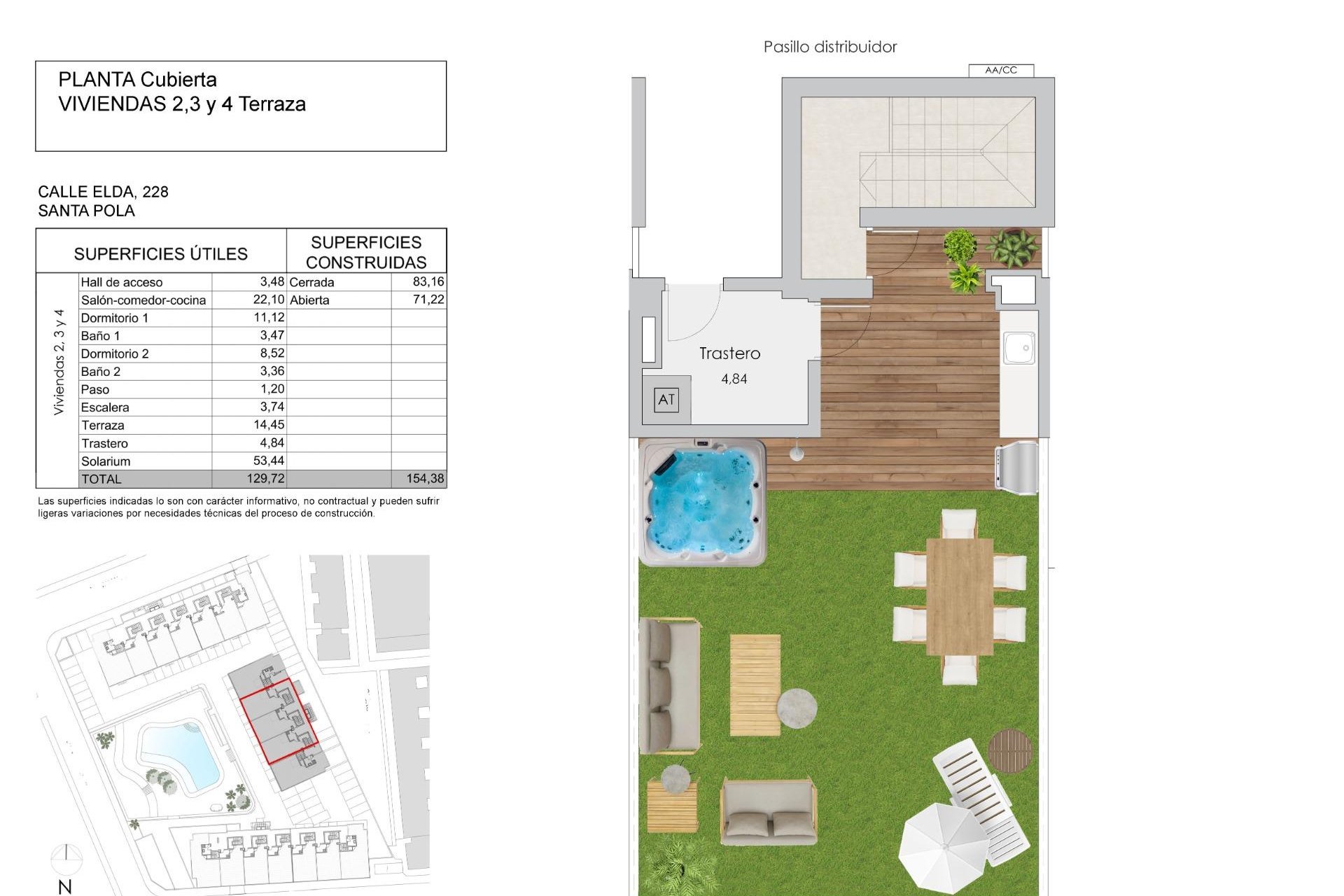 Obra nueva - Ático -
Santa Pola - Playa Tamarit