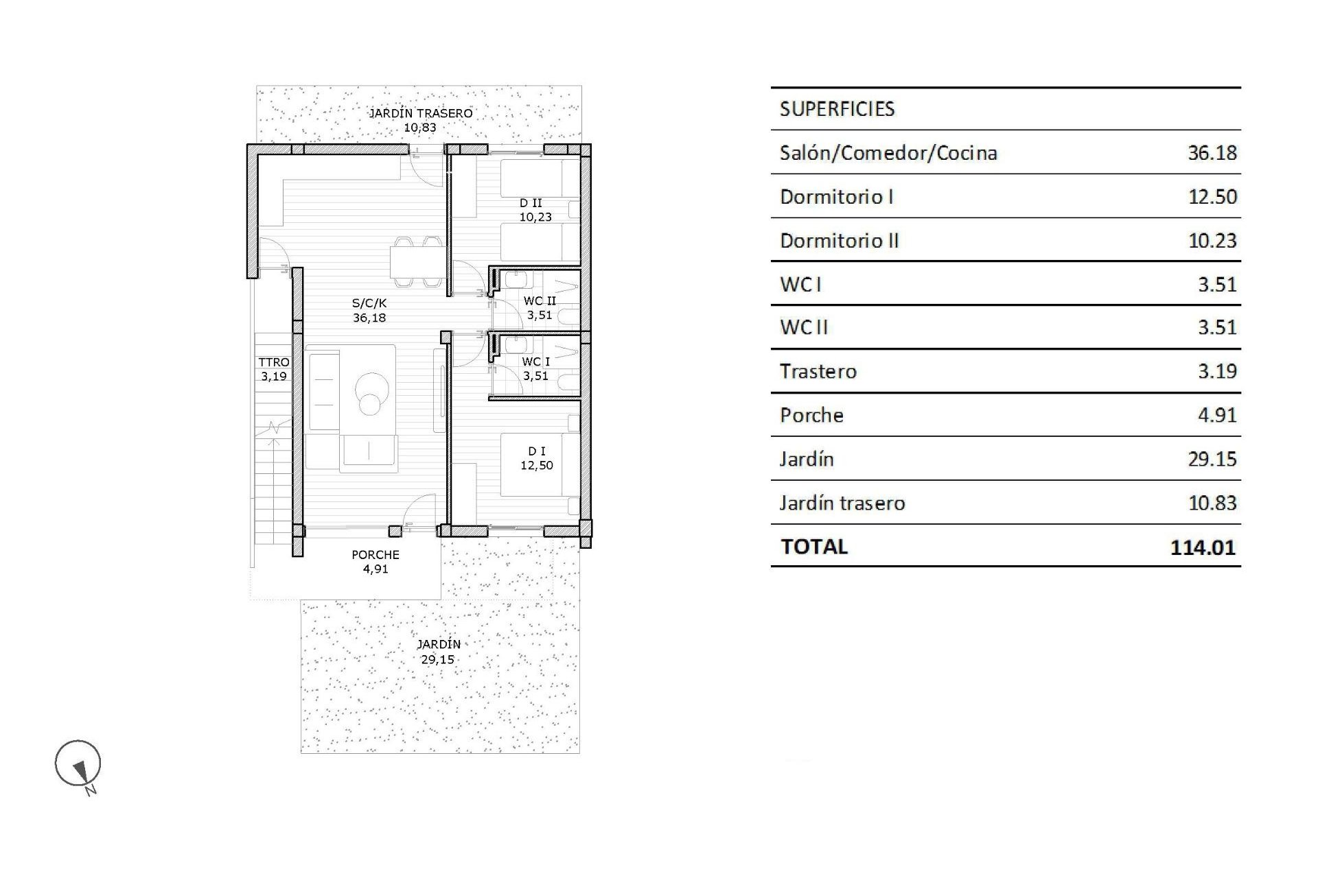 Obra nueva - Bungalow -
San Miguel de Salinas - Pueblo