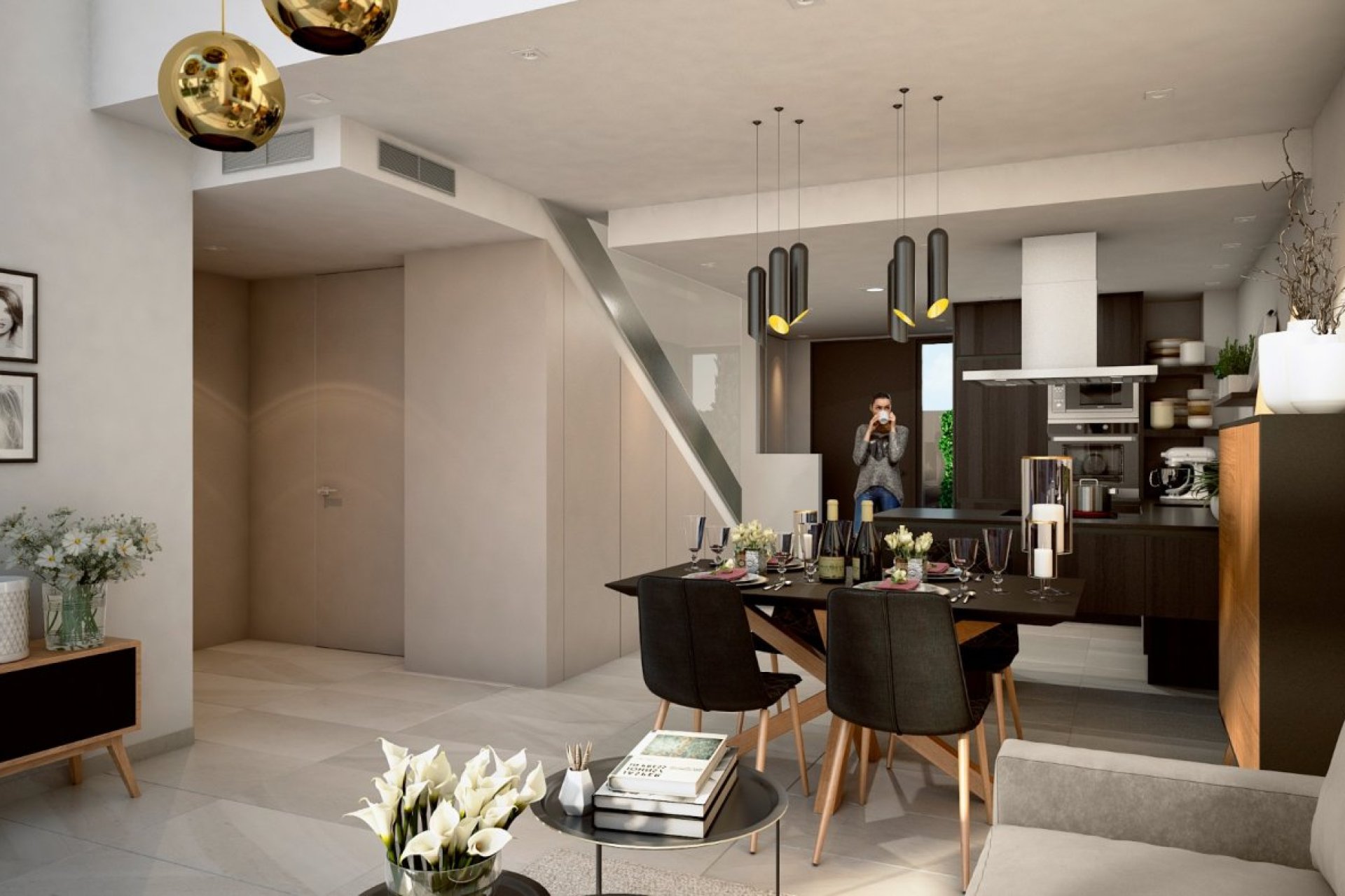 Obra nueva - Semidetached -
Algorfa - La Finca Golf