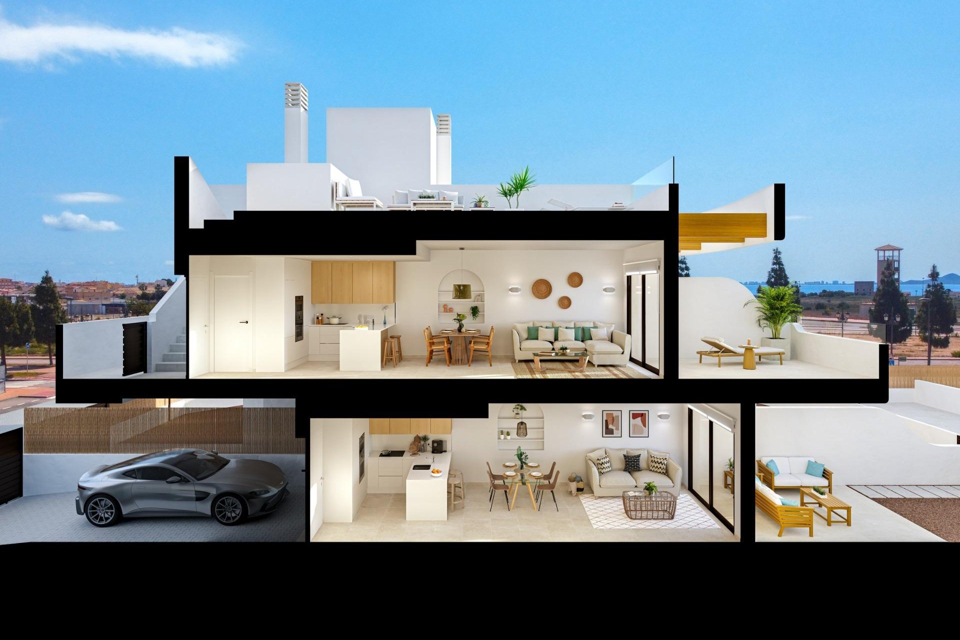 Obra nueva - Top Floor Bungalow -
Los Alcazares - La Serena Golf