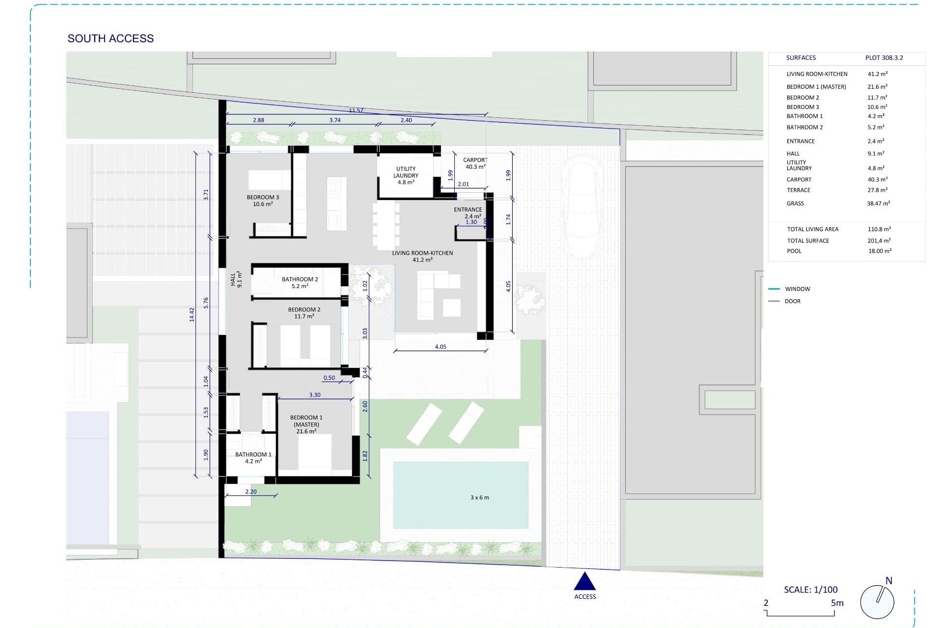 Obra nueva - Villa -
Baños y Mendigo - Altaona Golf