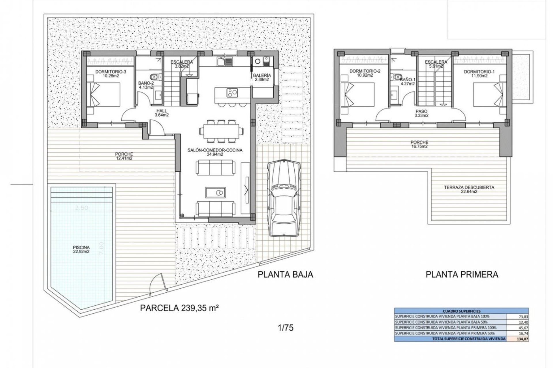 Obra nueva - Villa -
Benijofar - Polideportivo