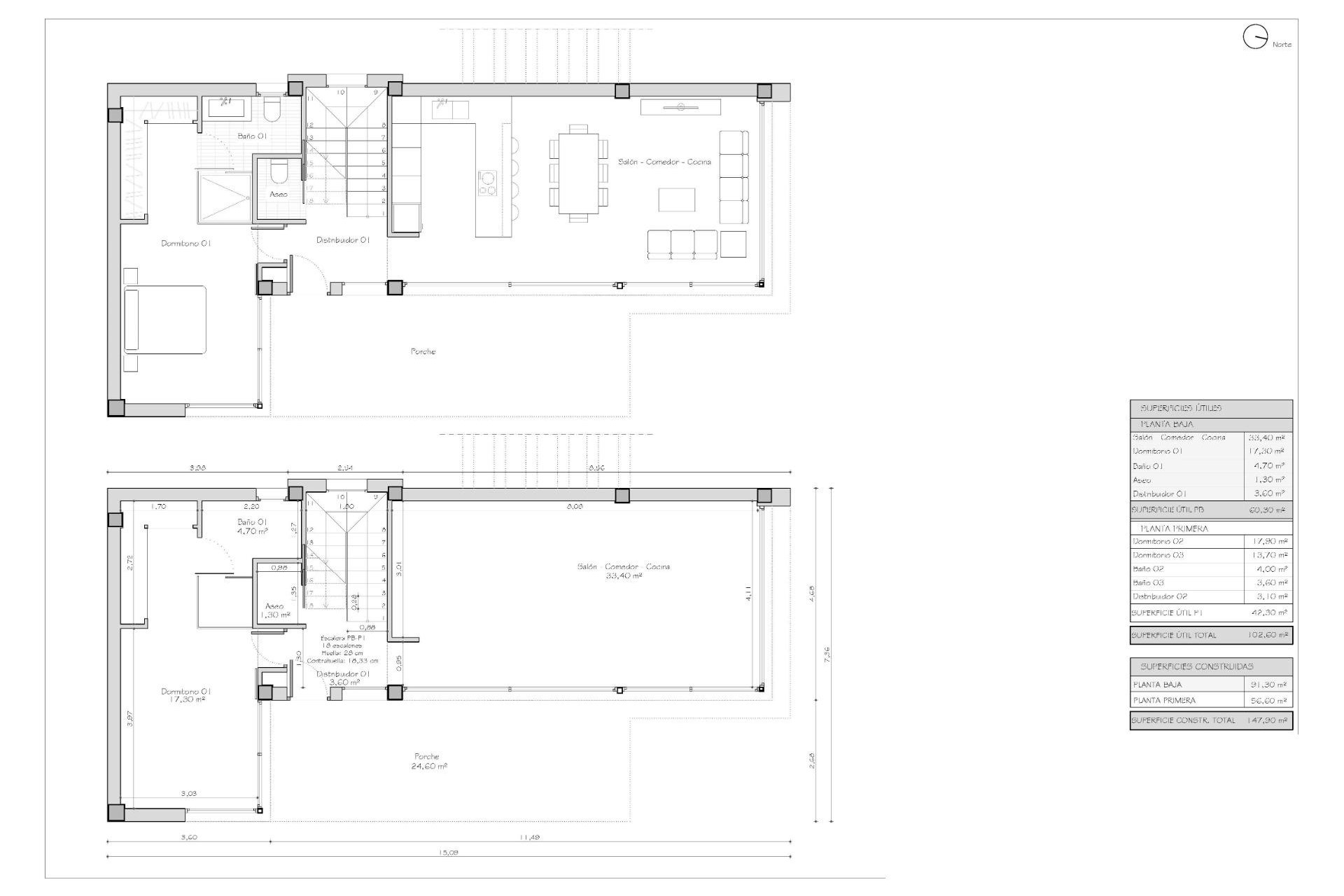 Obra nueva - Villa -
Orihuela Costa - PAU 26