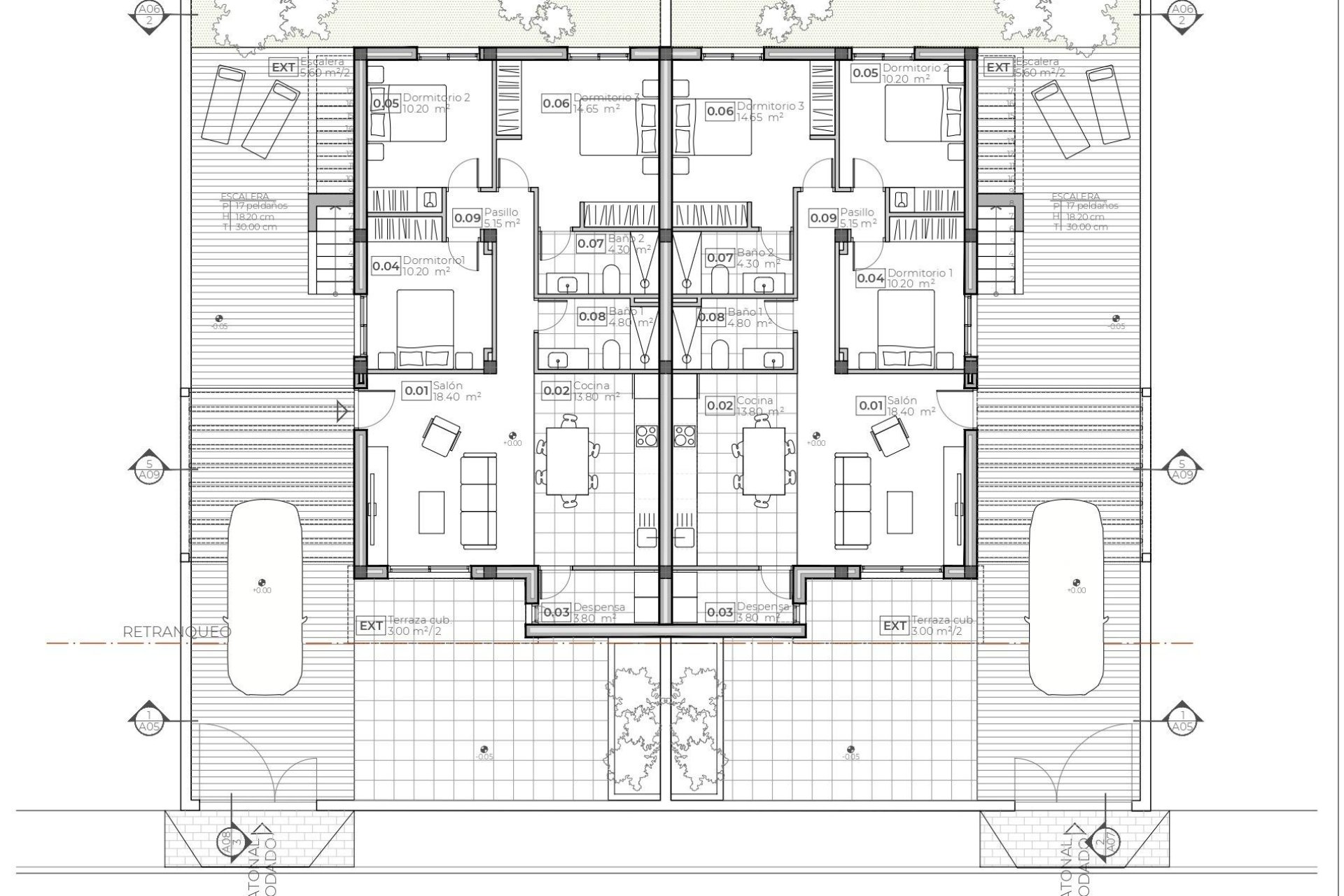 Obra nueva - Villa -
Puerto de Mazarron - Caleñares