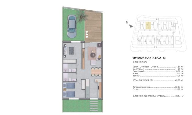 New Build - Bungalow -
Pilar de la Horadada - pueblo