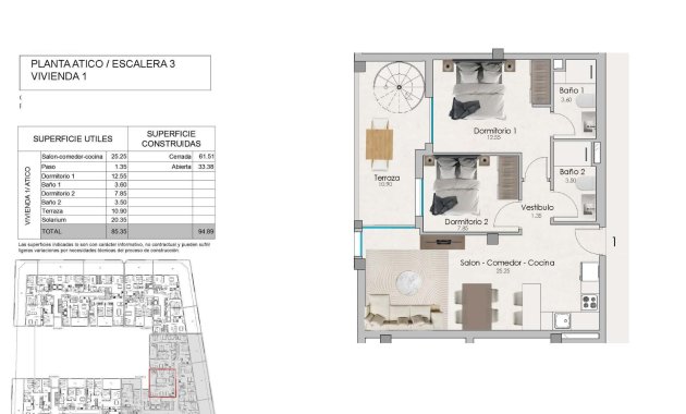 New Build - Penthouse -
Santa Pola - Estacion de autobuses