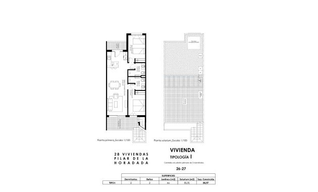 Obra nueva - Bungalow -
Pilar de la Horadada - pueblo