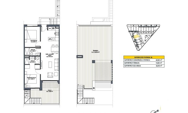 Nýbygging - Top Floor Bungalow -
San Fulgencio - Pueblo