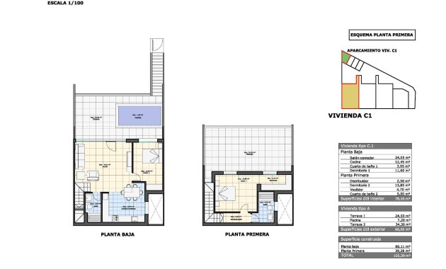 Nýbygging - Top Floor Bungalow -
Pilar de la Horadada - pueblo