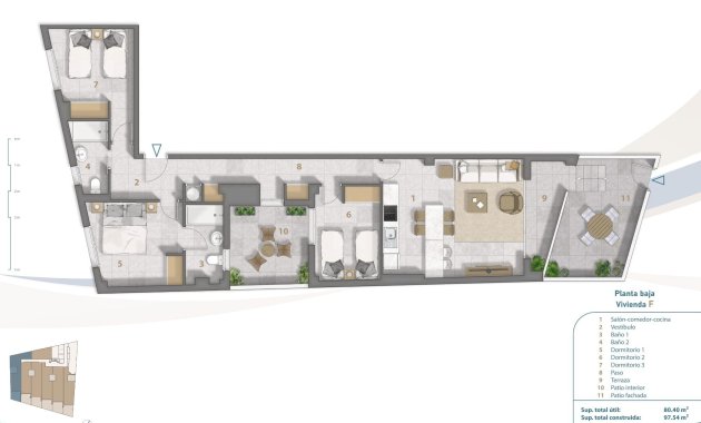Nýbygging - Ground floor apartment -
San Pedro del Pinatar - Playa Villananitos
