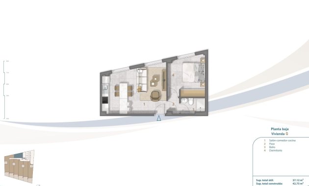 Nýbygging - Ground floor apartment -
San Pedro del Pinatar - Playa Villananitos