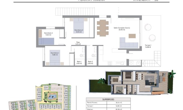 Nýbygging - Top Floor Bungalow -
Finestrat - Finestrat Hills