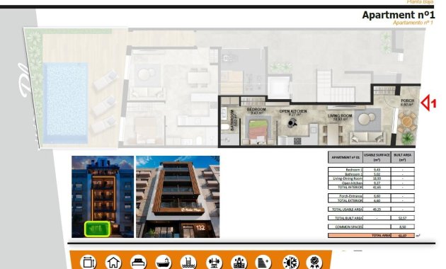New Build - Ground floor apartment -
Torrevieja - Playa de El Cura