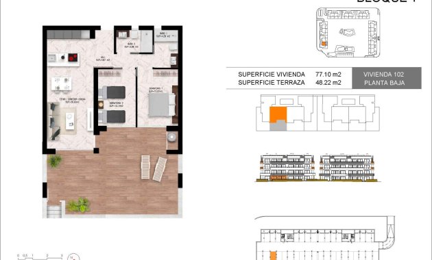 New Build - Ground floor apartment -
Torrevieja - La Siesta