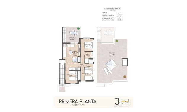 New Build - Top Floor Bungalow -
San Miguel de Salinas - La Cañada