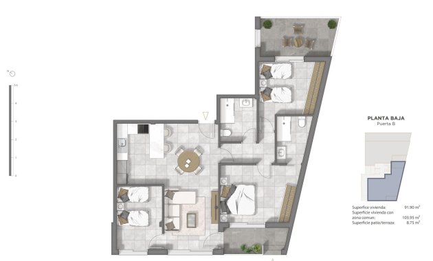 New Build - Ground floor apartment -
Guardamar del Segura - Pueblo