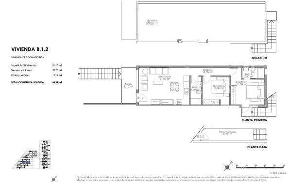 New Build - Top Floor Bungalow -
Puerto de Mazarron - Playa Negra