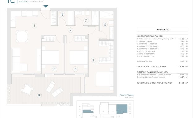 Nýbygging - Íbúð -
Benijofar - Pueblo