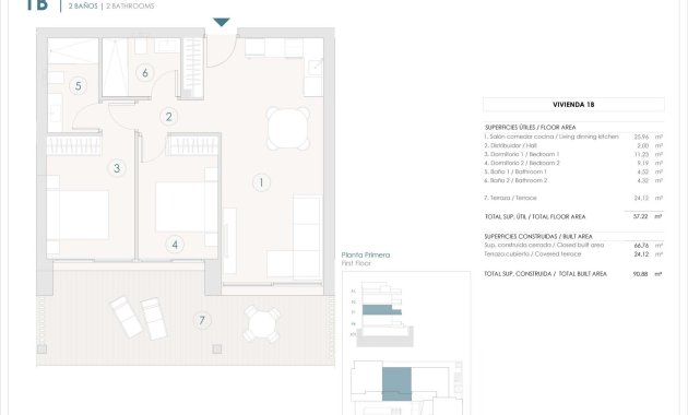 Nýbygging - Íbúð -
Benijofar - Pueblo