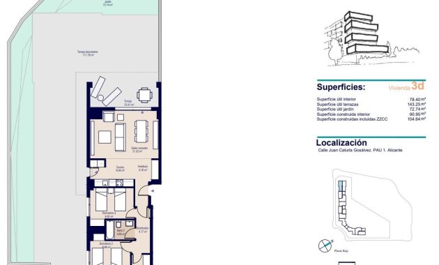 Nýbygging - Íbúð -
Alicante - PAU 1