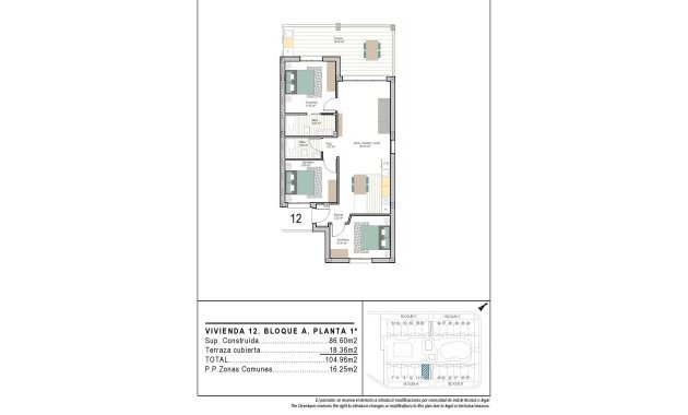 Obra nueva - Apartamento -
Torre Pacheco - San Cayetano