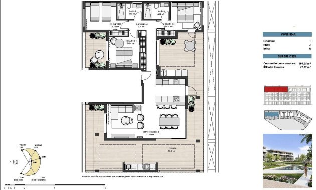 New Build - Penthouse -
Torre Pacheco - Santa Rosalia Lake and Life Resort