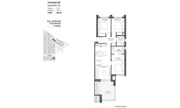 New Build - Apartment  -
Los Alcazares - Serena Golf